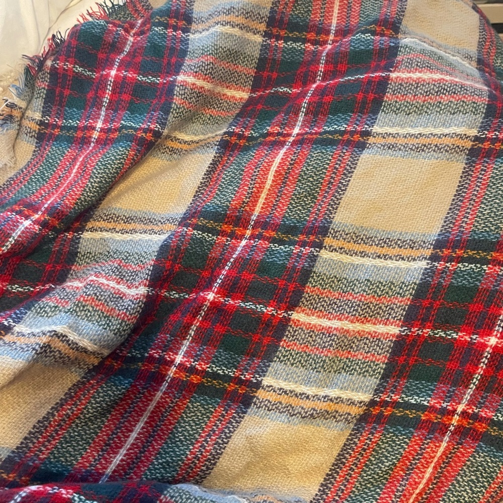 plaid blanket scarf